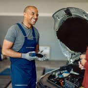 European car inspection and repair work at WagenKenner service center in Al Quoz Dubai