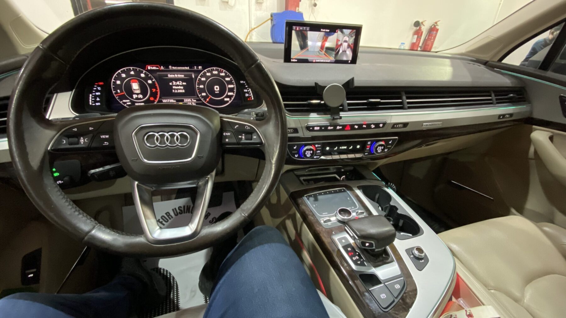 Audi computer diagnostics and maintenance service at WagenKenner workshop in Al Quoz Dubai