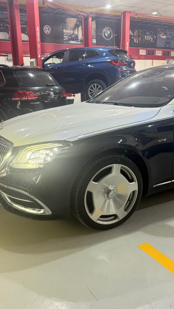 Mercedes vehicle in WagenKenner workshop in Al Quoz 4 Dubai